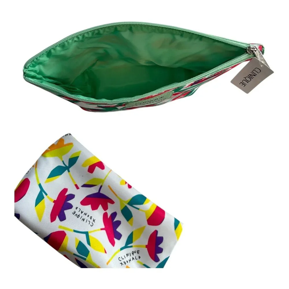 Clinique x Donald Robertson Limited Edition Makeup Bags – Set of 2 - Picture 3 of 4